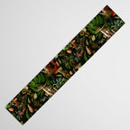 Vintage Mysterious Mushroom Night Forest Botanical Garden Table Runner Gallery Image 3