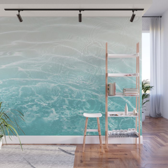 Soft Blue Gray Ocean Dream #1 #water #decor #art #society6 Wall Mural Gallery Image 1