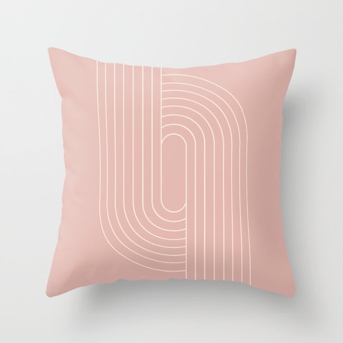Oval Lines Abstract XXIII Throw Pillow Gallery Image 6