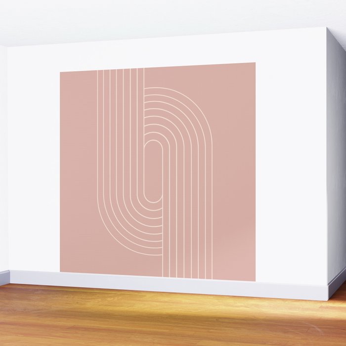 Oval Lines Abstract XXIII Wall Mural Gallery Image 2