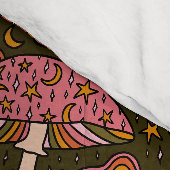 Magic Mushroom Print Comforter Gallery Image 4