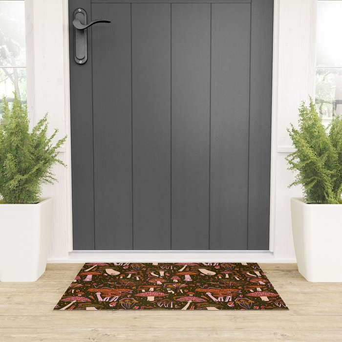 Magic Mushroom Print Welcome Mat Gallery Image 3