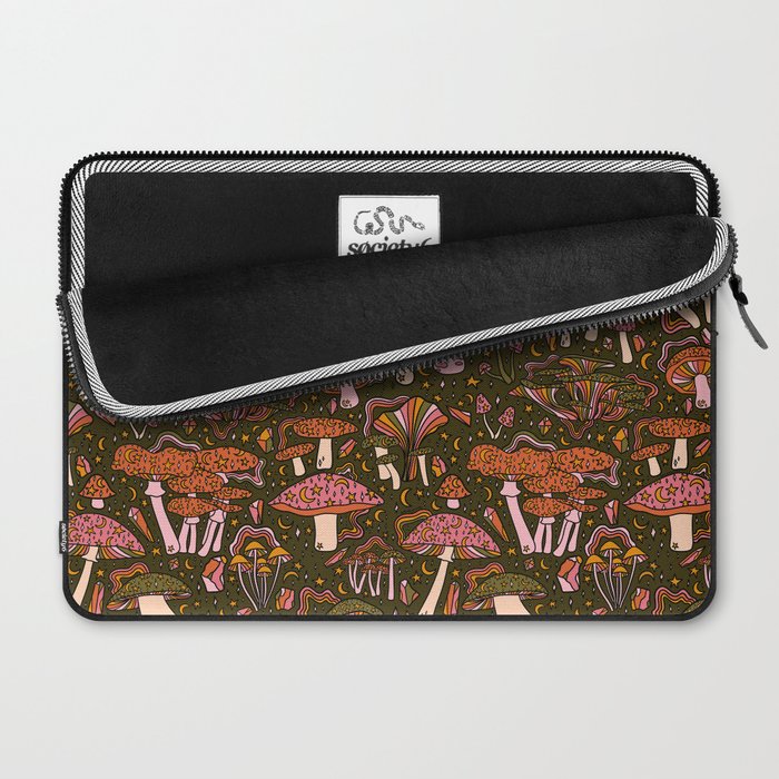 Magic Mushroom Print Laptop Sleeve Gallery Image 2