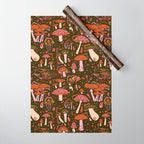 Magic Mushroom Print Wrapping Paper Gallery Image 1