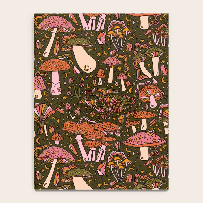 Magic Mushroom Print Notebook Gallery Image 4