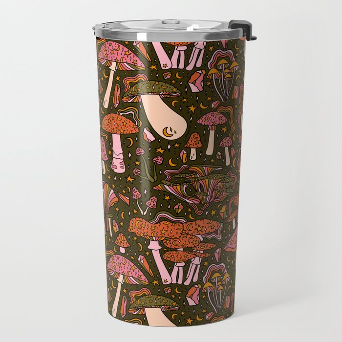 Magic Mushroom Print Travel Mug Gallery Image 2