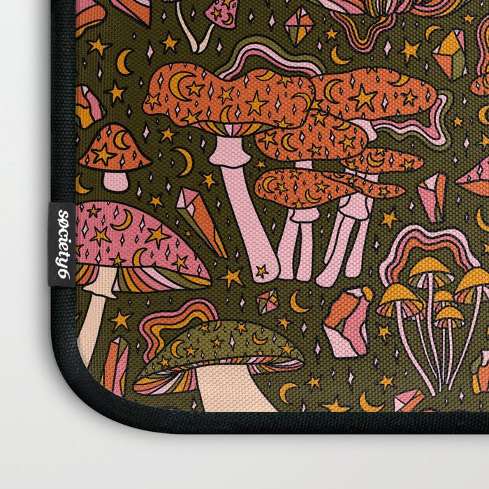 Magic Mushroom Print Laptop Sleeve Gallery Image 3
