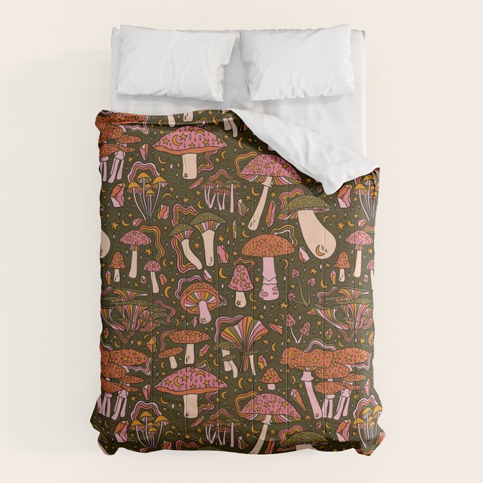Magic Mushroom Print Comforter Gallery Image 6