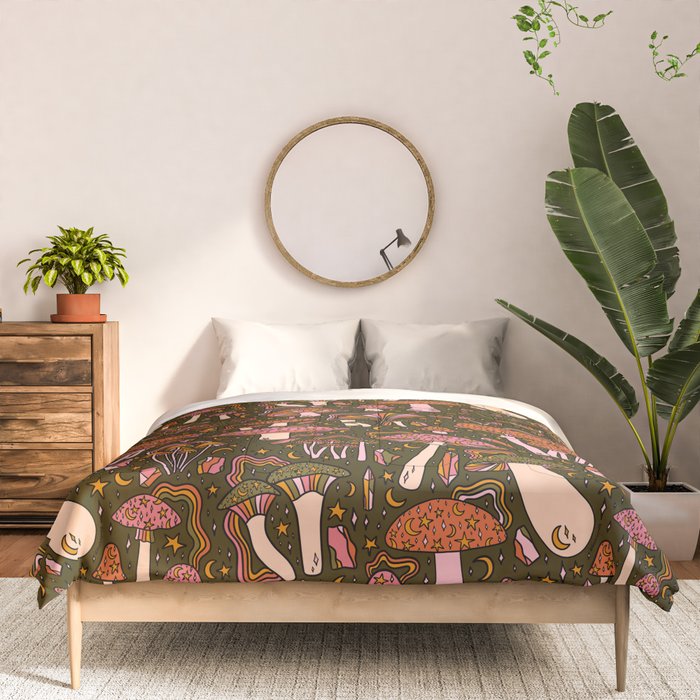 Magic Mushroom Print Comforter Gallery Image 3