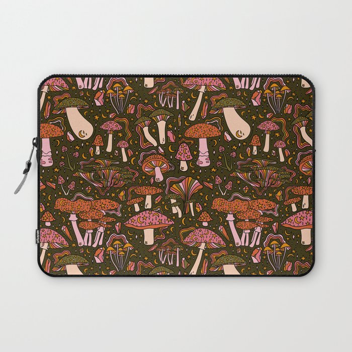 Magic Mushroom Print Laptop Sleeve Gallery Image 1