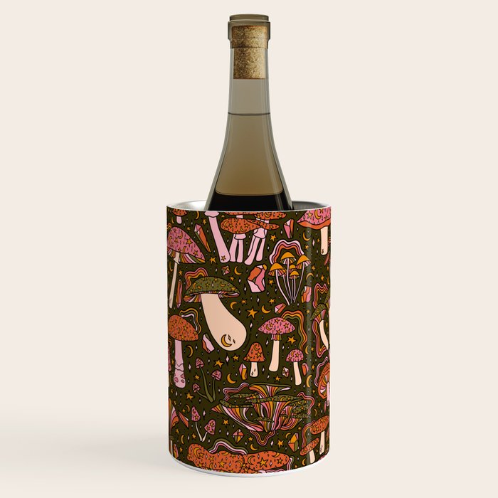 Magic Mushroom Print Wine Chiller Gallery Image 3