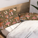 Magic Mushroom Print Pillow Sham Gallery Image 2