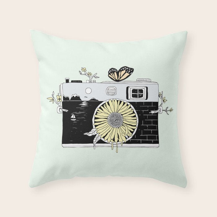 Captured Life Throw Pillow Gallery Image 1
