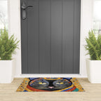Gustav Klimt Cat with Colorful Clothing  Welcome Mat Gallery Image 3
