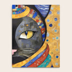 Gustav Klimt Cat with Colorful Clothing  Notebook Gallery Image 4