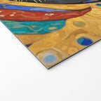 Gustav Klimt Cat with Colorful Clothing  Welcome Mat Gallery Image 2