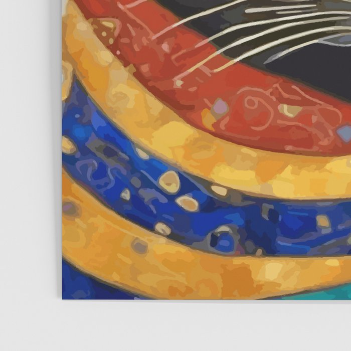 Gustav Klimt Cat with Colorful Clothing  Poster Gallery Image 3