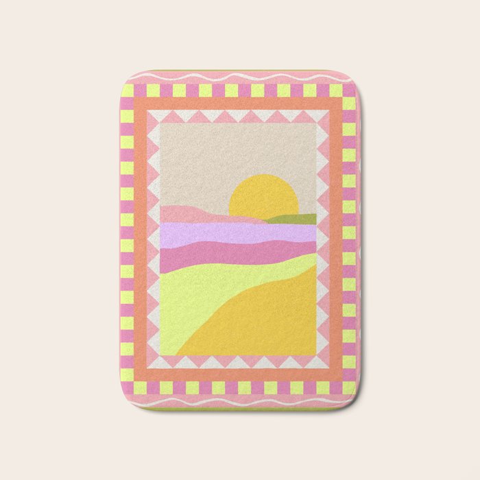 Picture Window Sunset Bath Mat Gallery Image 1
