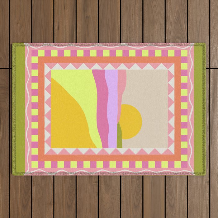 Picture Window Sunset Outdoor Rug Gallery Image 1