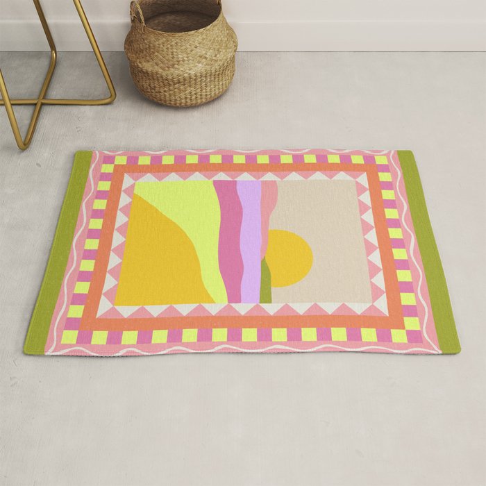 Picture Window Sunset Rug Gallery Image 1
