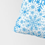 Blue Snowflakes - Light Background Pillow Sham Gallery Image 4