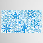 Blue Snowflakes - Light Background Tablecloth Gallery Image 2