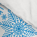 Blue Snowflakes - Light Background Comforter Gallery Image 4