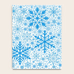 Blue Snowflakes - Light Background Notebook Gallery Image 4