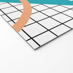 Memphis Pattern - 80s Retro White Welcome Mat Gallery Image 2