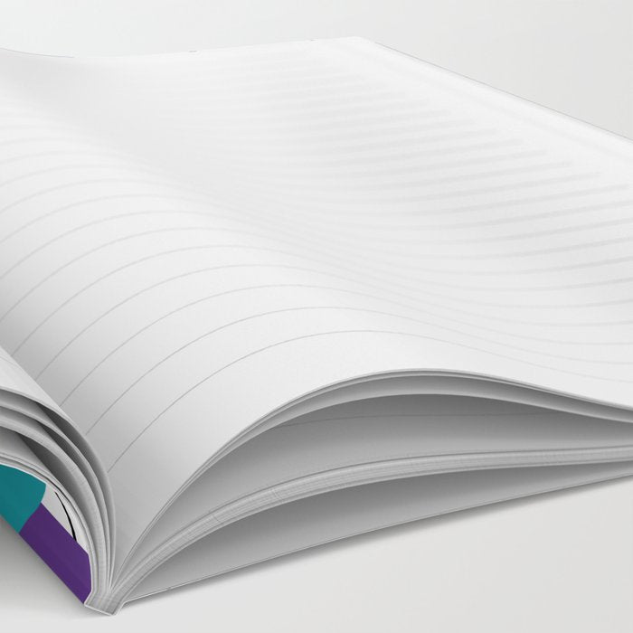 Memphis Pattern - 80s Retro White Notebook Gallery Image 2