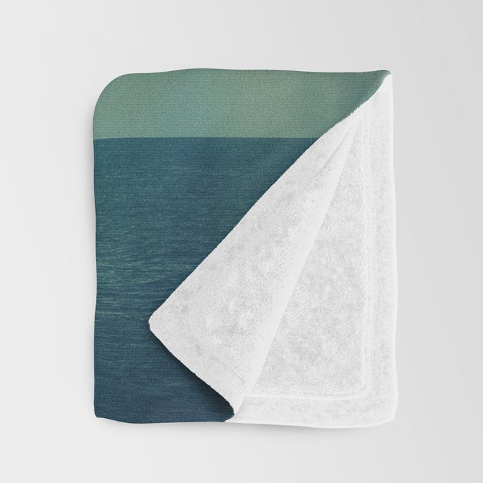 Sky Blue Throw Blanket Gallery Image 3
