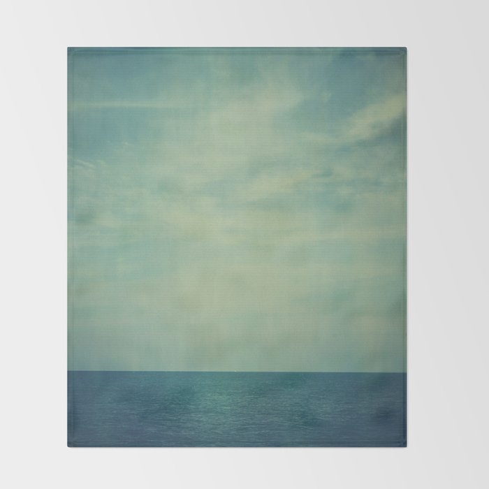 Sky Blue Throw Blanket Gallery Image 2