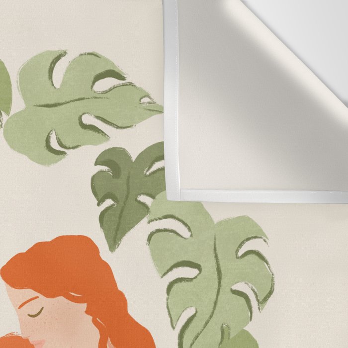 Maternal Bond (Red) Wall Tapestry Gallery Image 3