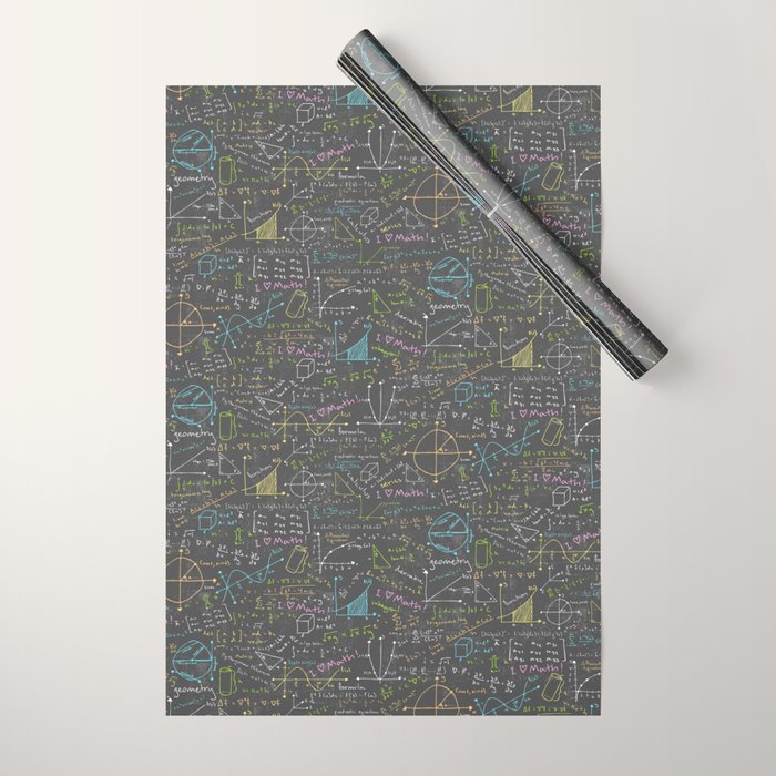 Math Lessons Wrapping Paper Gallery Image 1