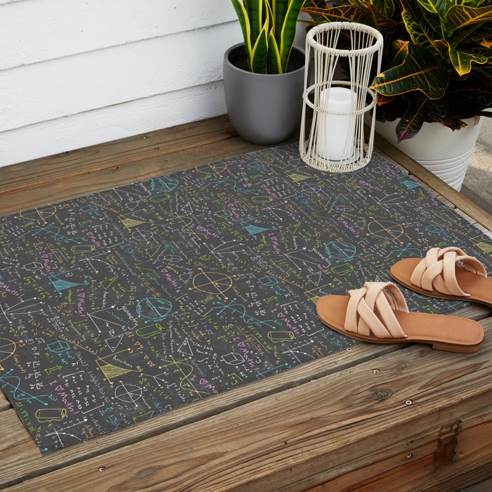 Math Lessons Outdoor Rug Gallery Image 2