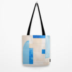 Blue Abstract Collage #2 Tote Bag Gallery Image 2