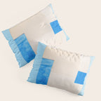 Blue Abstract Collage #2 Pillow Sham Gallery Image 3