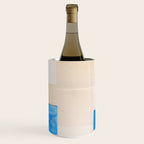 Blue Abstract Collage #2 Wine Chiller Gallery Image 1