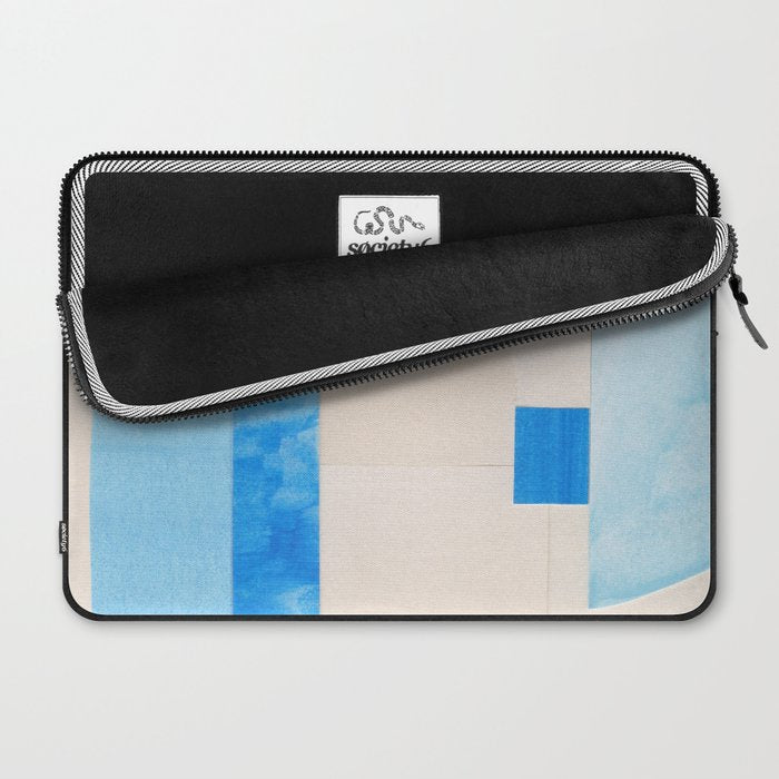 Blue Abstract Collage #2 Laptop Sleeve Gallery Image 2
