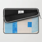 Blue Abstract Collage #2 Laptop Sleeve Gallery Image 2