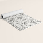 Toile de Jouy Vintage French Floral Yoga Mat Gallery Image 2