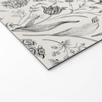 Toile de Jouy Vintage French Floral Welcome Mat Gallery Image 2