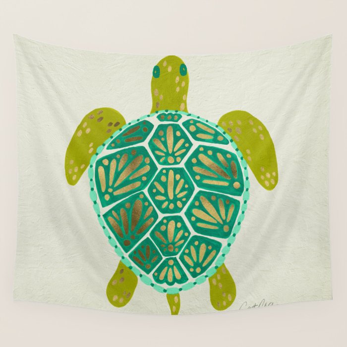 Green Sea Turtle Wall Tapestry Gallery Image 4