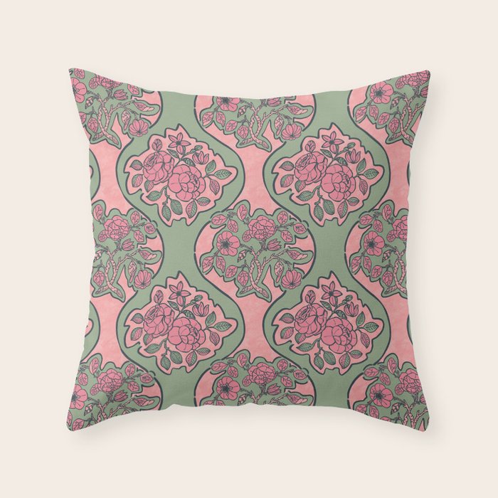 Blossom Elegance Charm Throw Pillow Gallery Image 6