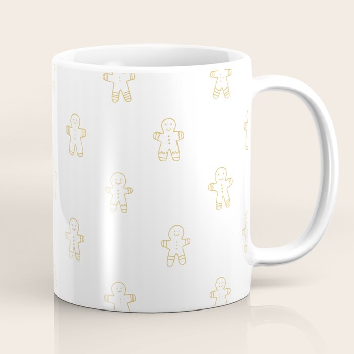Christmas gingerbread cookie pattern Coffee Mug Gallery Image 1