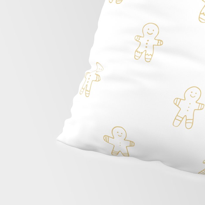 Christmas gingerbread cookie pattern Pillow Sham Gallery Image 4