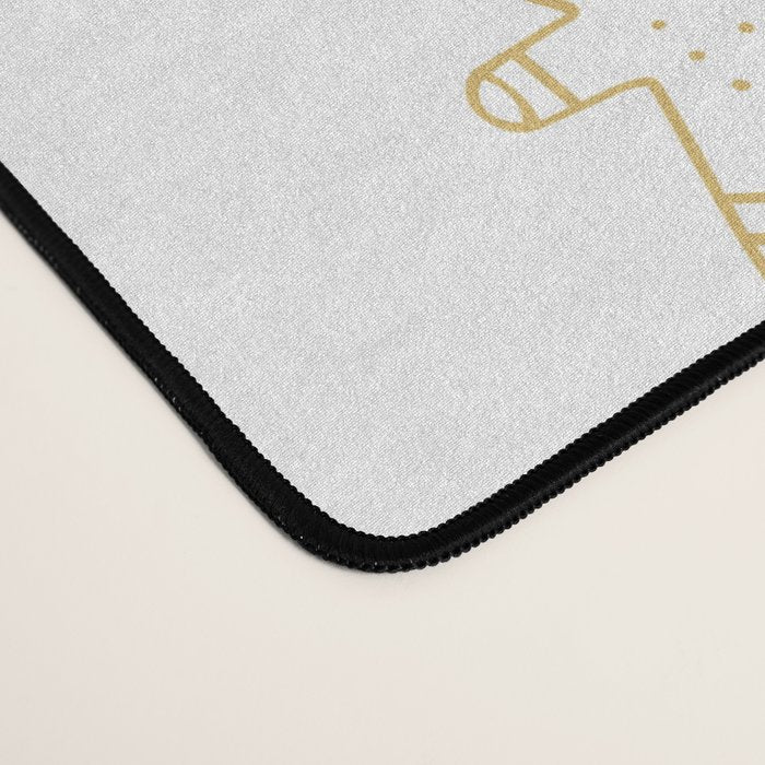 Christmas gingerbread cookie pattern Desk Mat Gallery Image 4