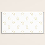 Christmas gingerbread cookie pattern Desk Mat Gallery Image 3