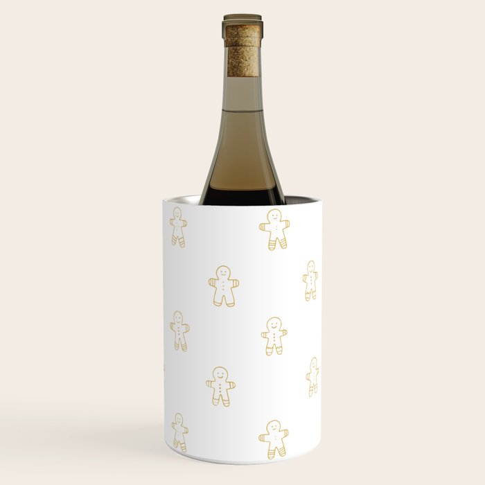 Christmas gingerbread cookie pattern Wine Chiller Gallery Image 2