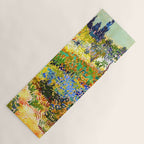 Vincent Van Gogh Flower Garden Landscape Yoga Mat Gallery Image 1